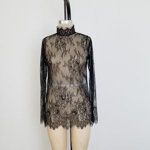 Chantilly Eyelash Lace Top